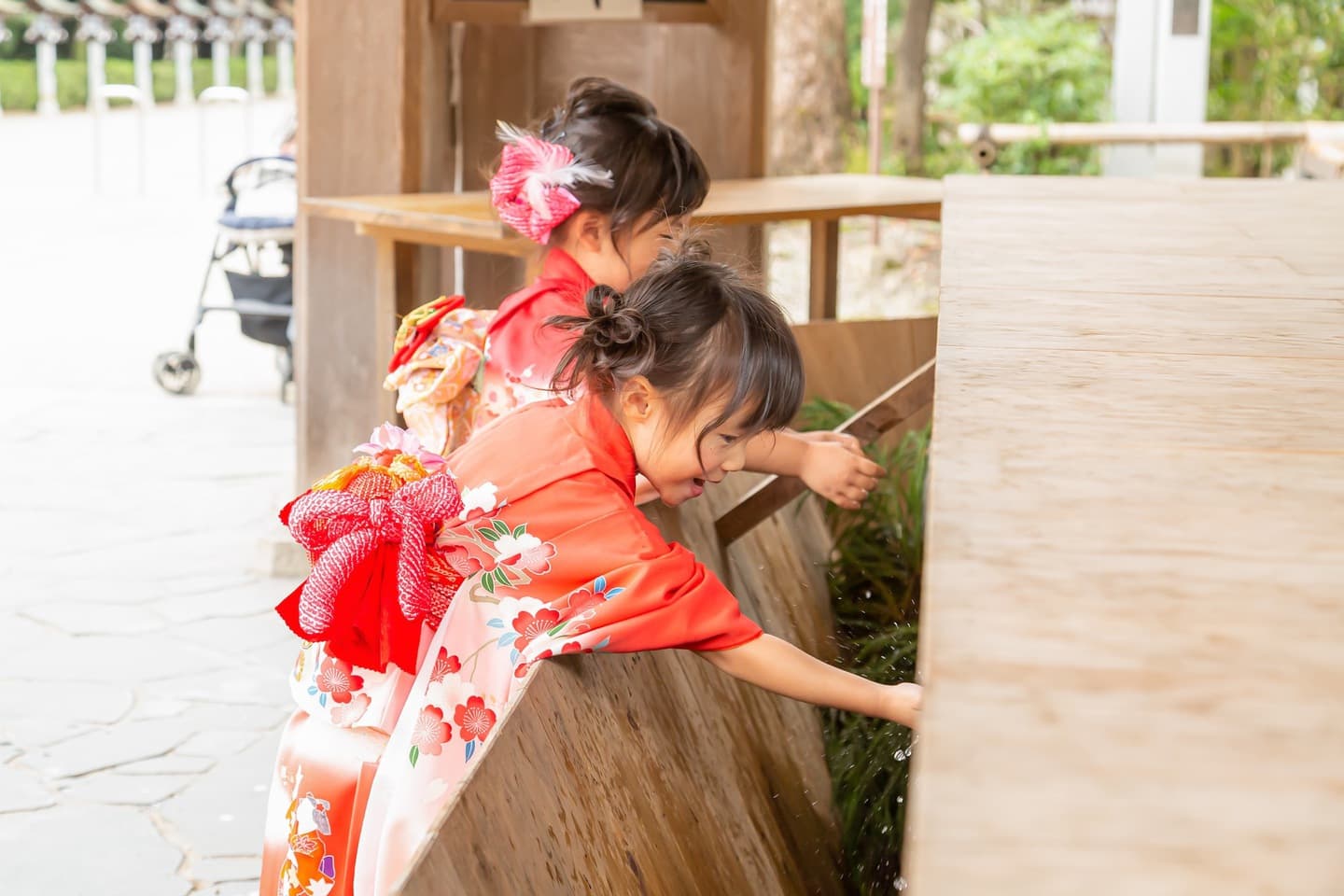 神社での七五三写真