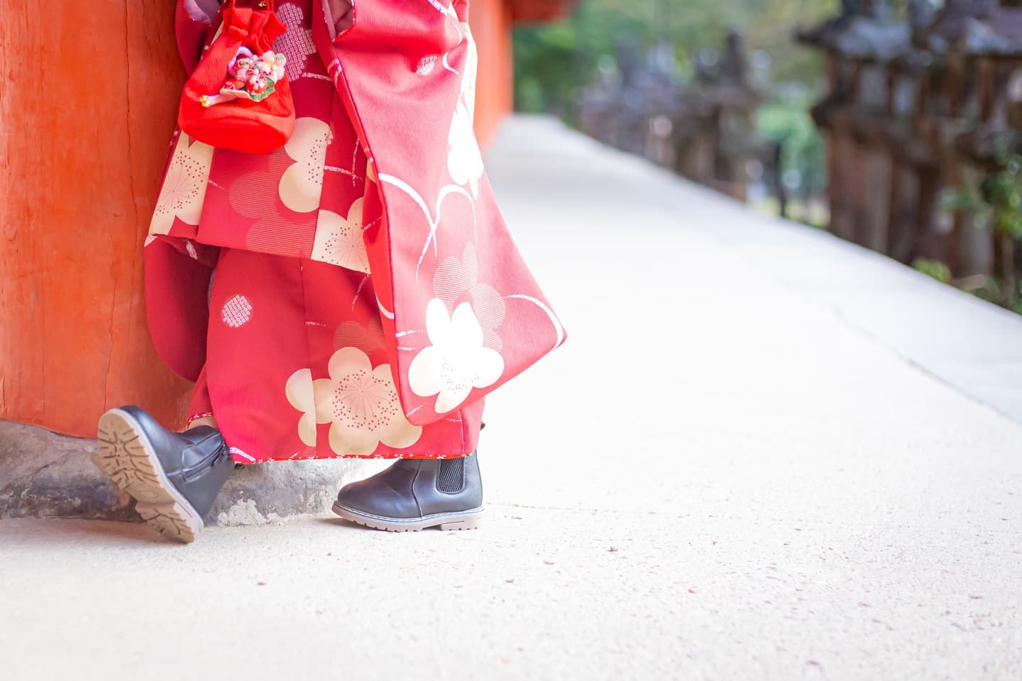 神社での七五三写真