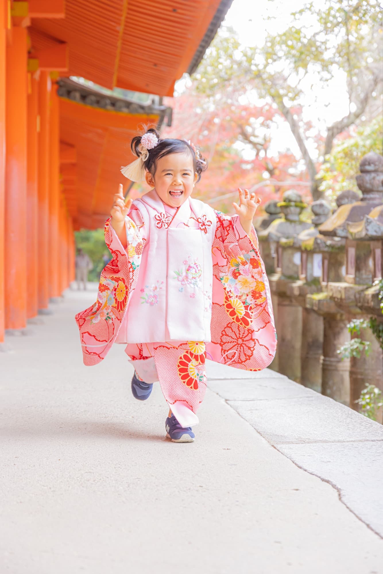 神社での七五三写真