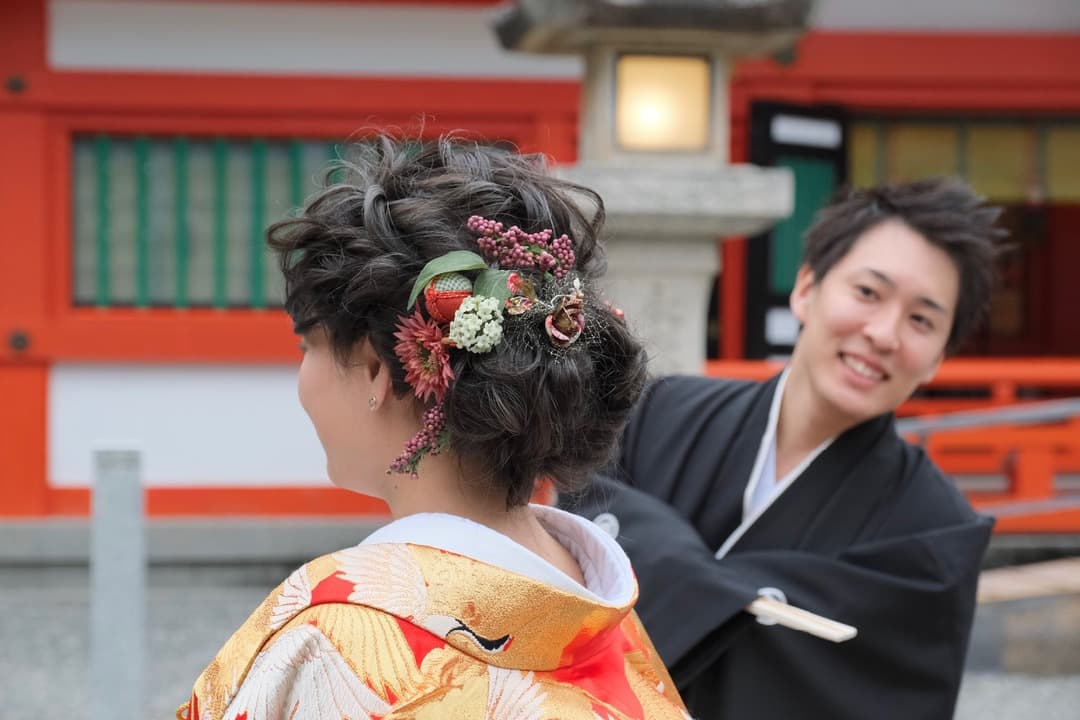 結婚式の髪型