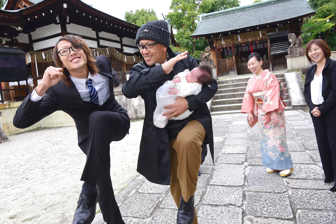 出張での記念写真