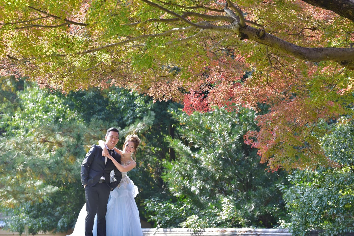 ドレスでの奈良フォトウェディングの写真