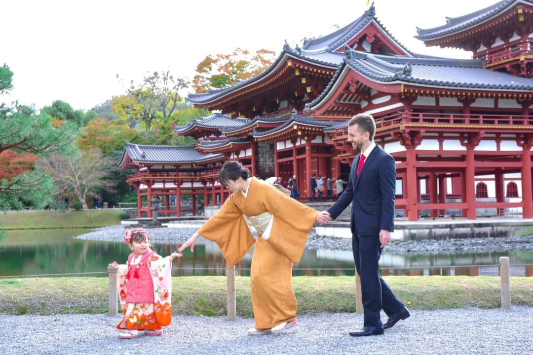 七五三の自然な写真