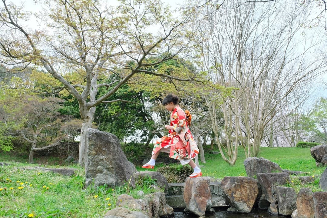 七五三の自然な写真