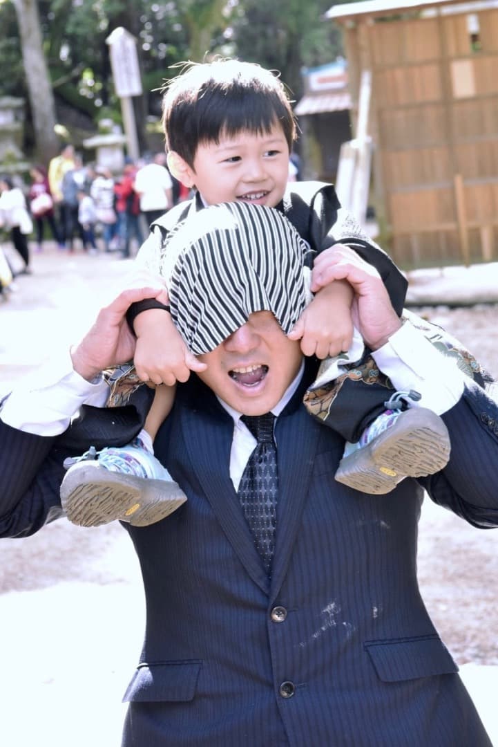 七五三の自然な写真