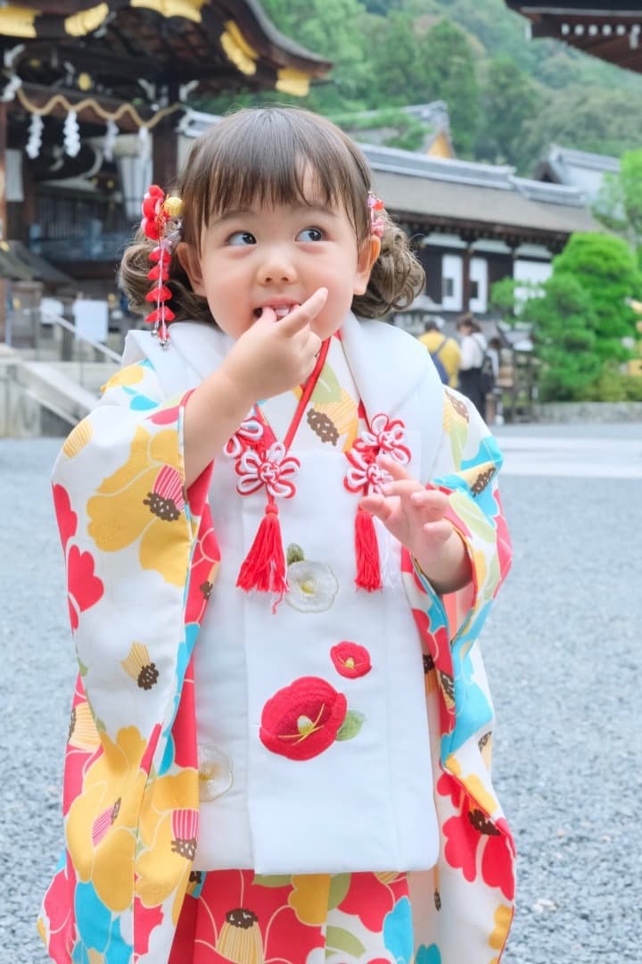 七五三の自然な写真