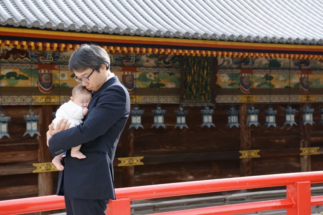 お宮参りの写真