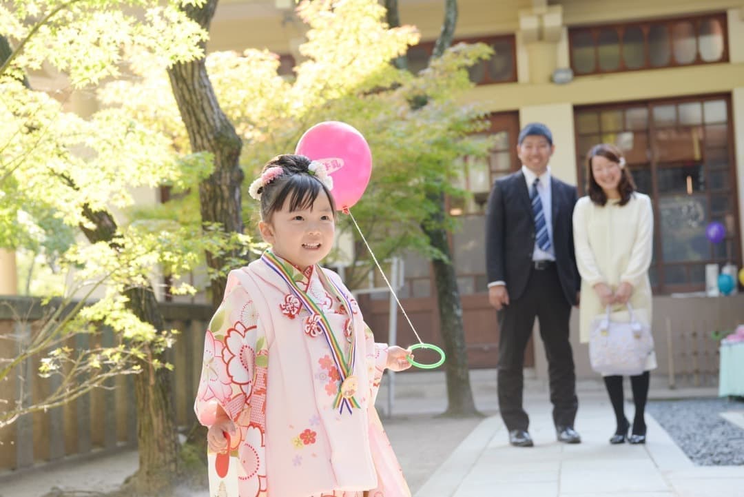 お宮参りの写真