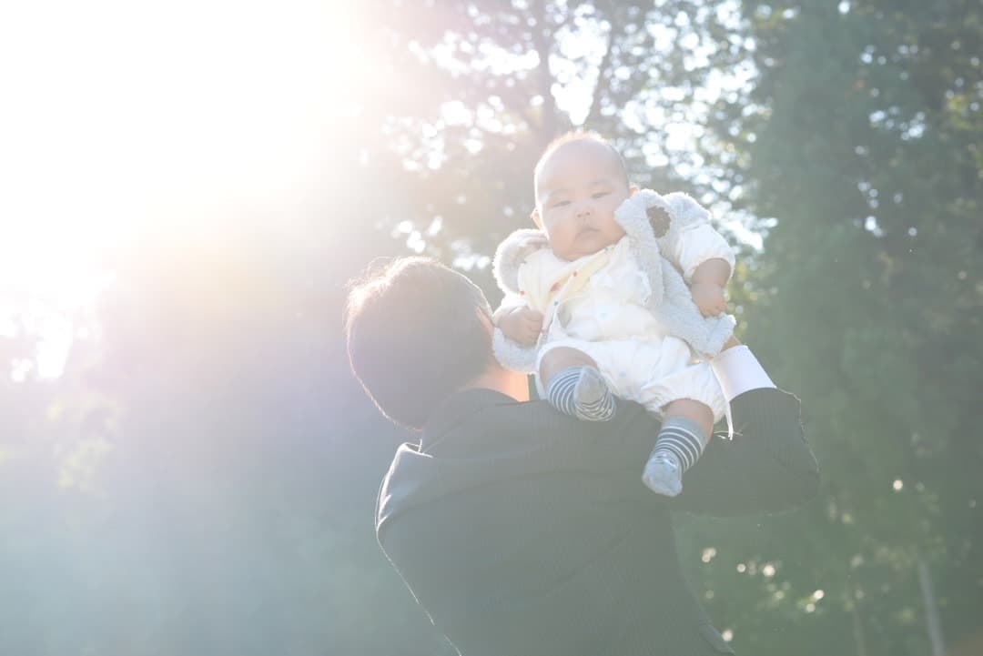 お宮参りの写真