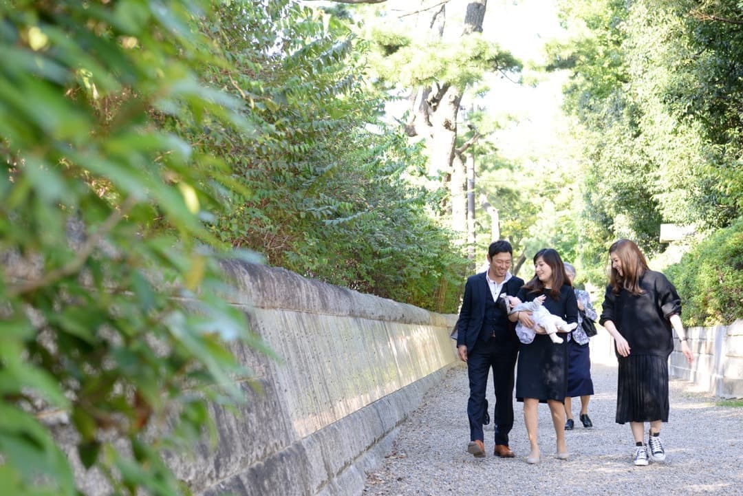 お宮参りの写真