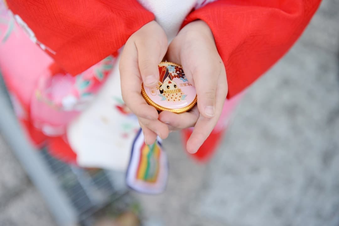 お宮参りの写真