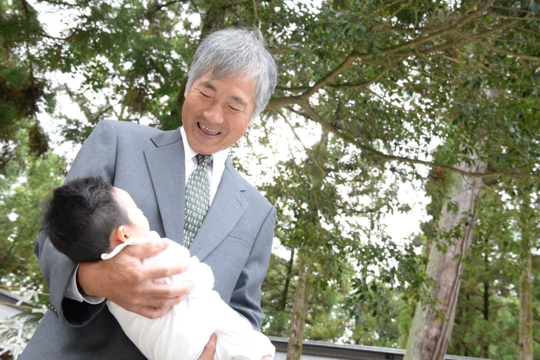 お宮参りの写真