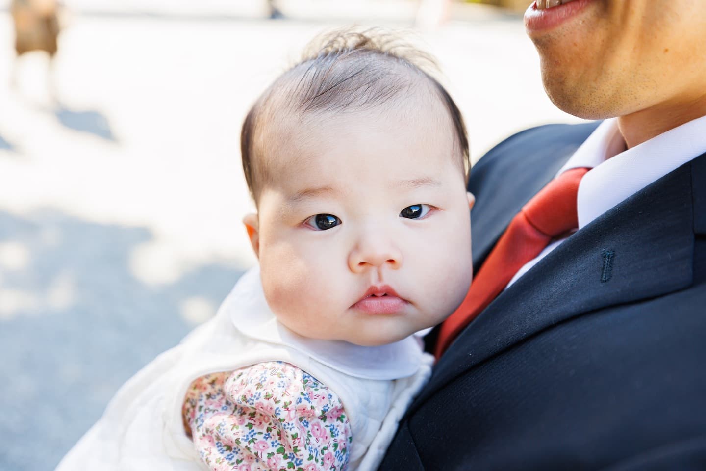 お宮参りの写真