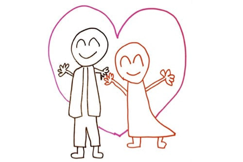 結婚式の持ち込み外注カメラマンのイラスト