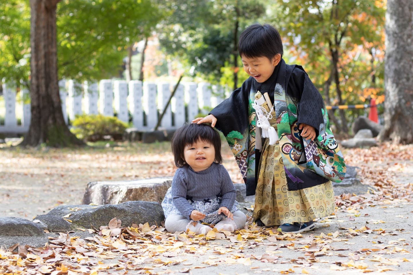 神社での七五三写真