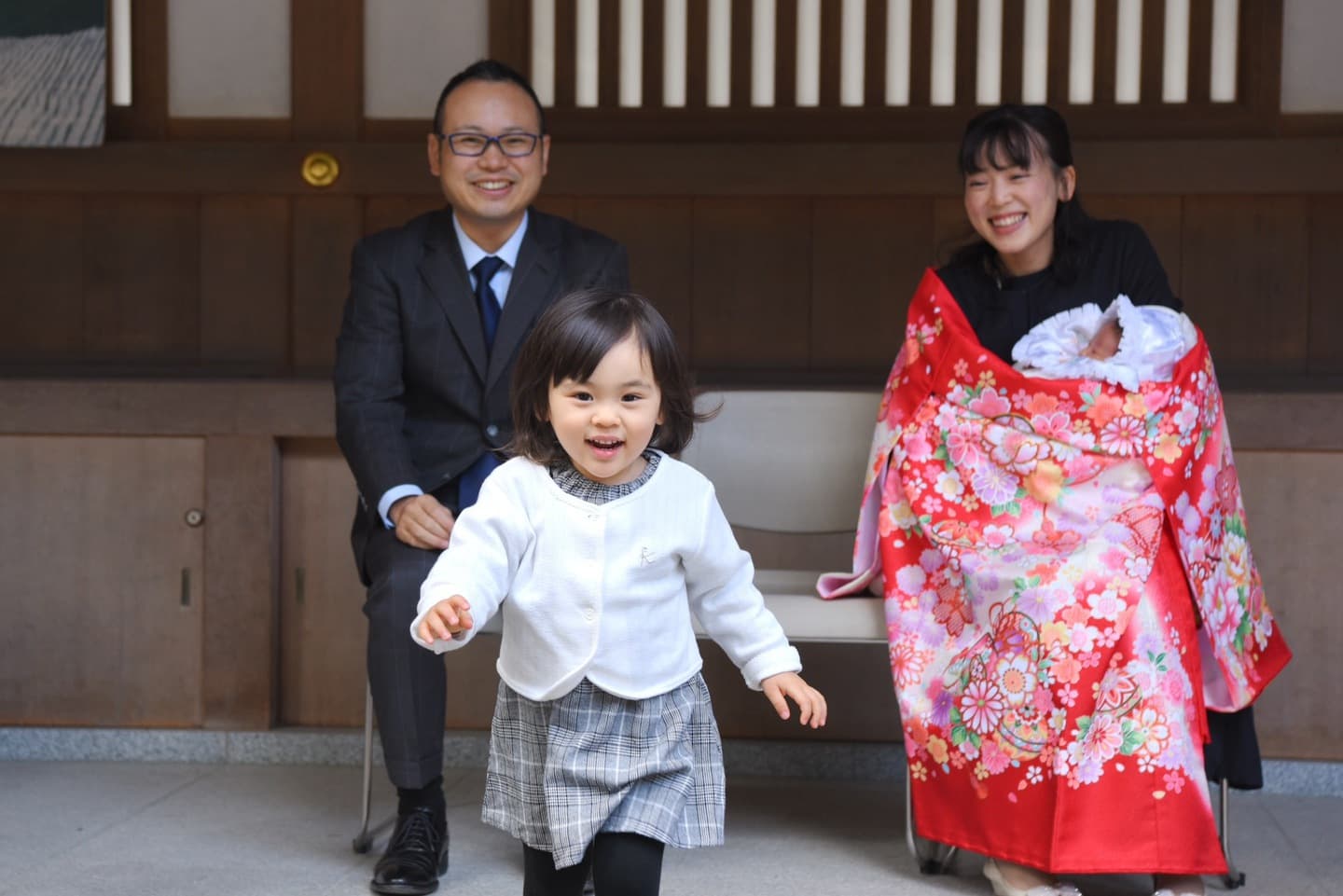 お宮参りや七五三の子供の写真