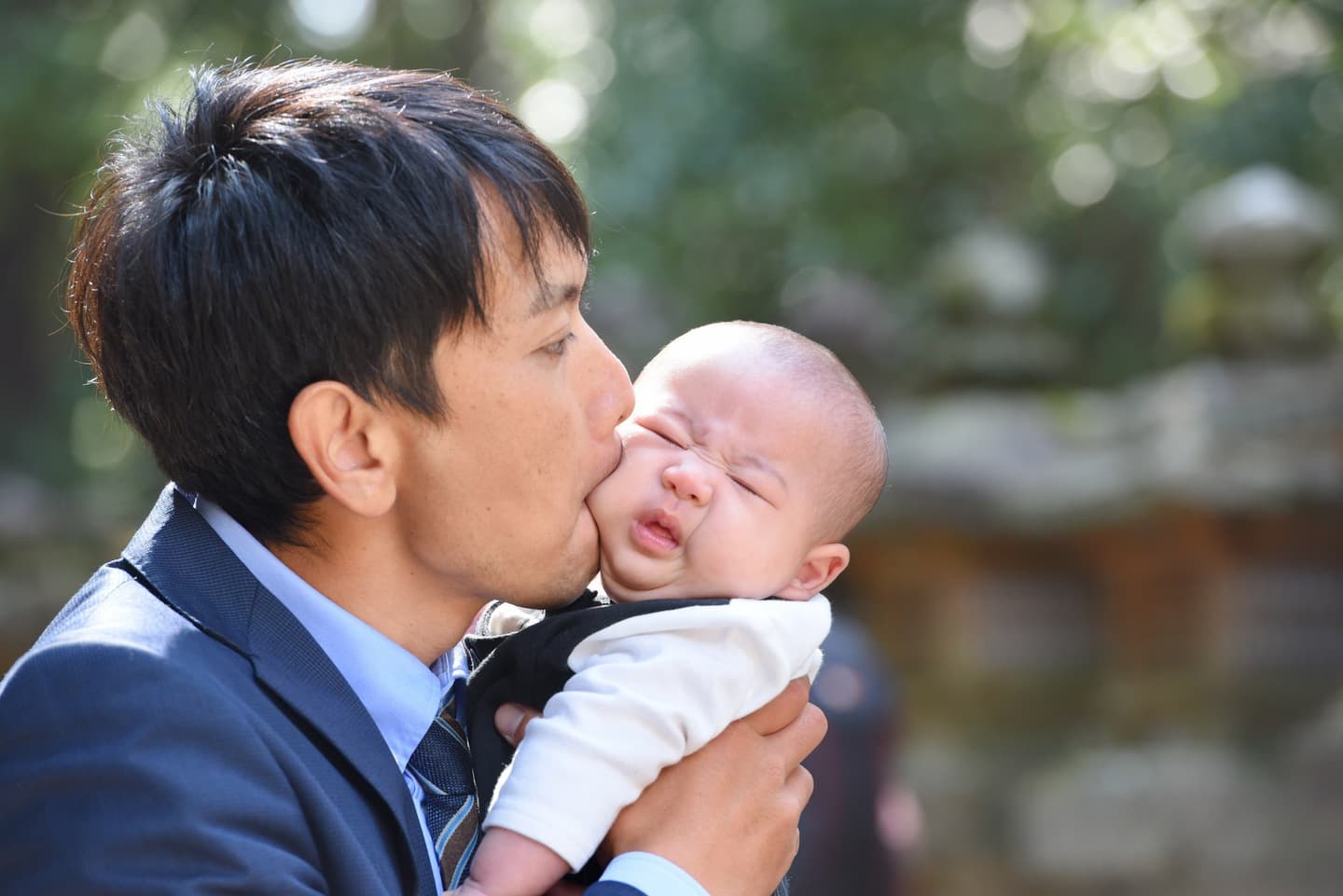 お宮参りや七五三の子供の写真