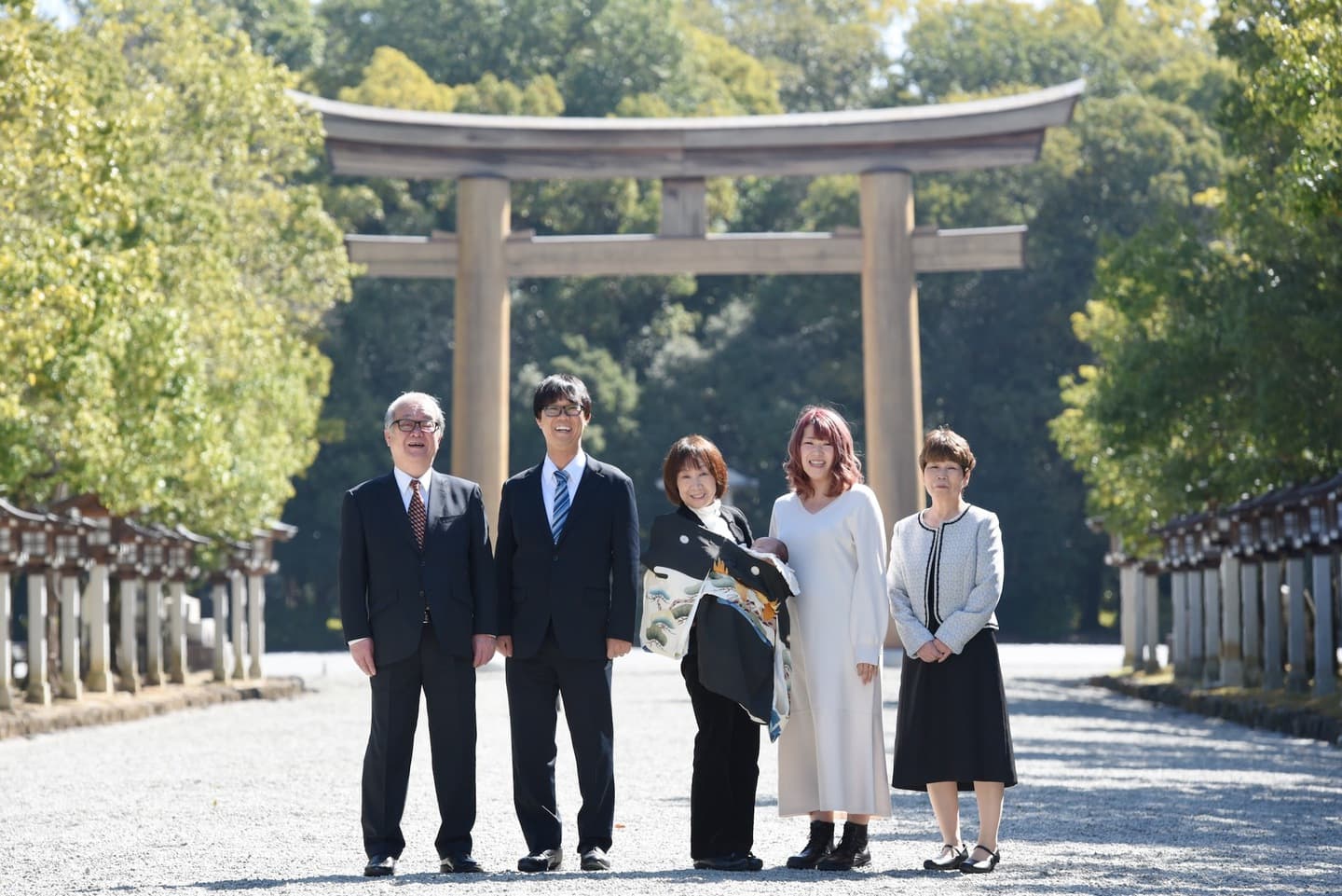 お宮参りや七五三の子供の写真