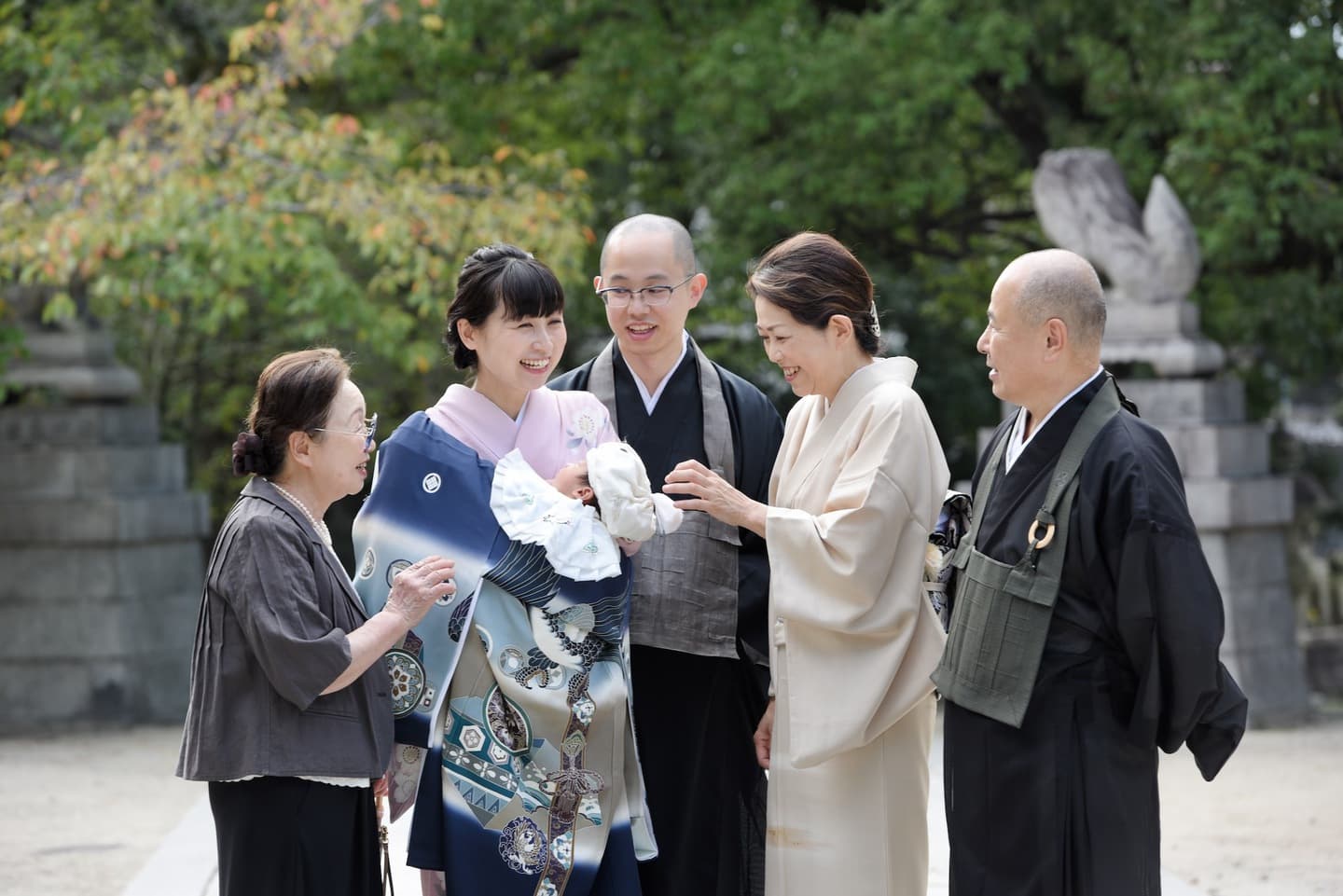 お宮参りや七五三の子供の写真