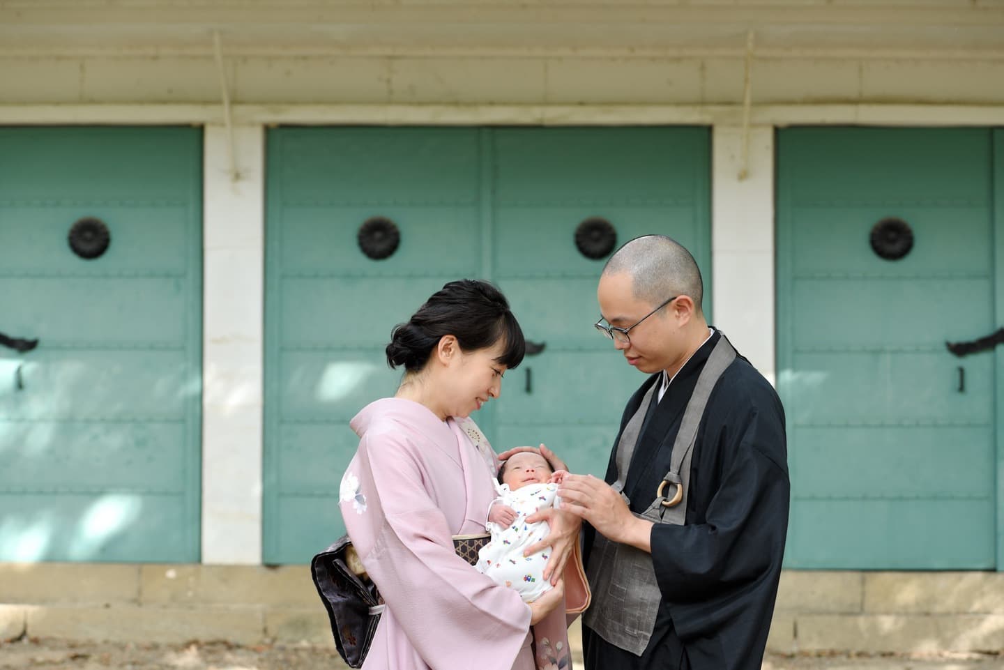 お宮参りや七五三の子供の写真