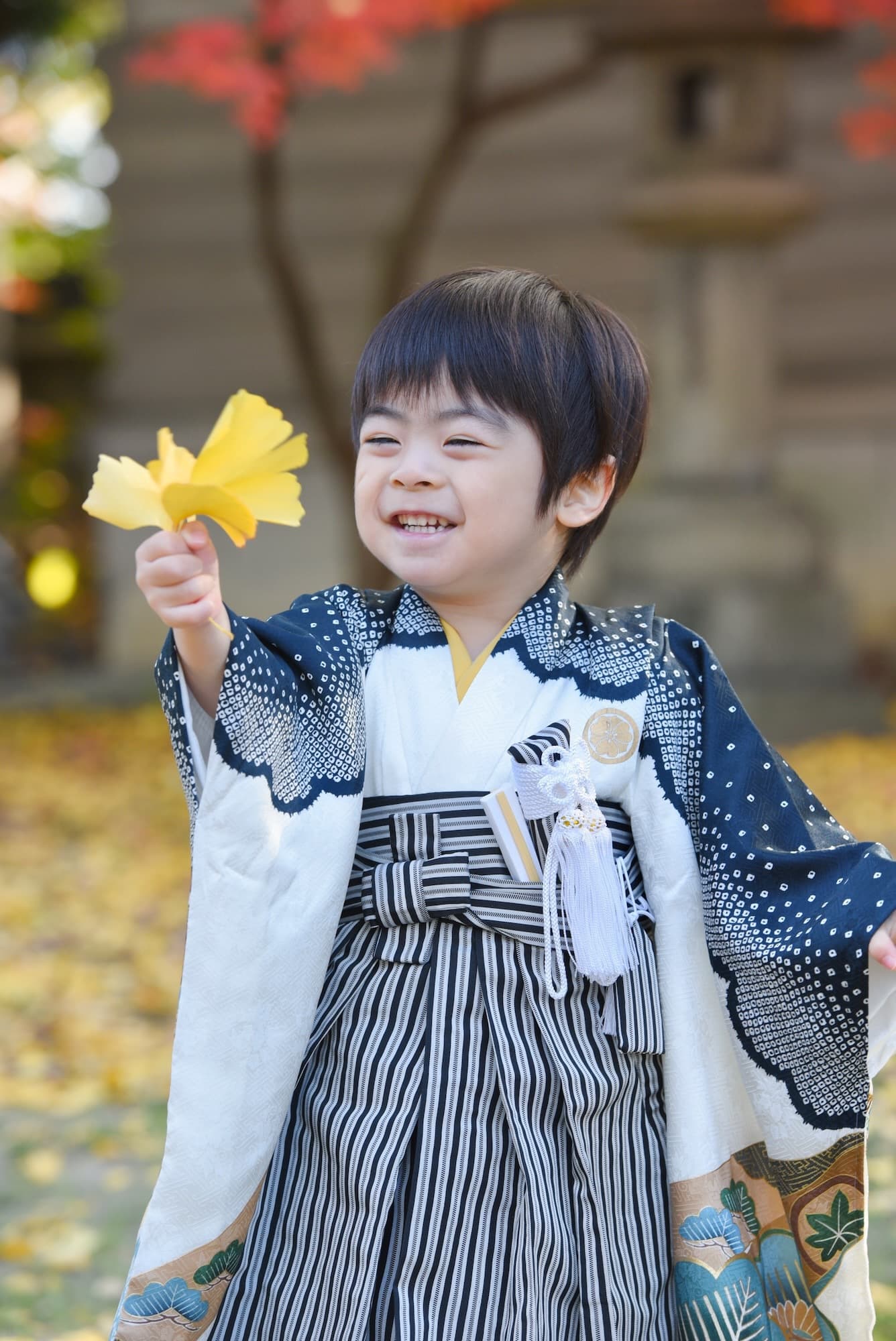 お宮参りや七五三の子供の写真