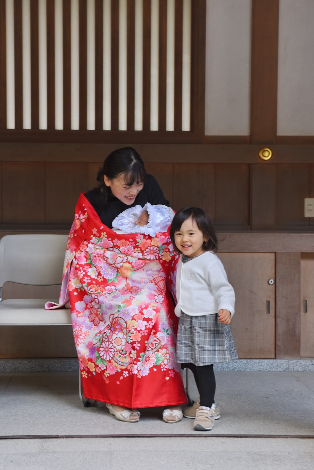 お宮参りや七五三の子供の写真