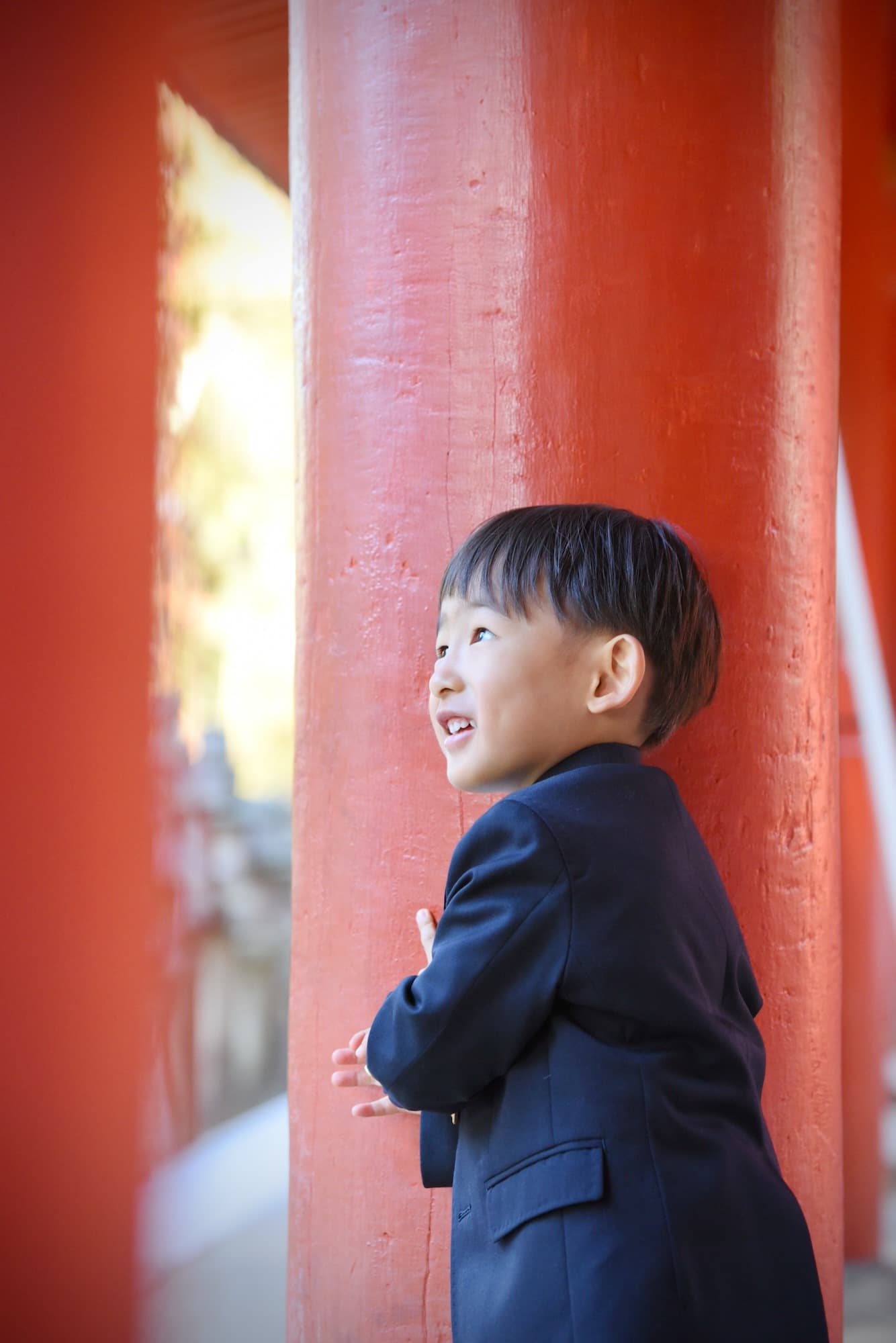 お宮参りや七五三の子供の写真