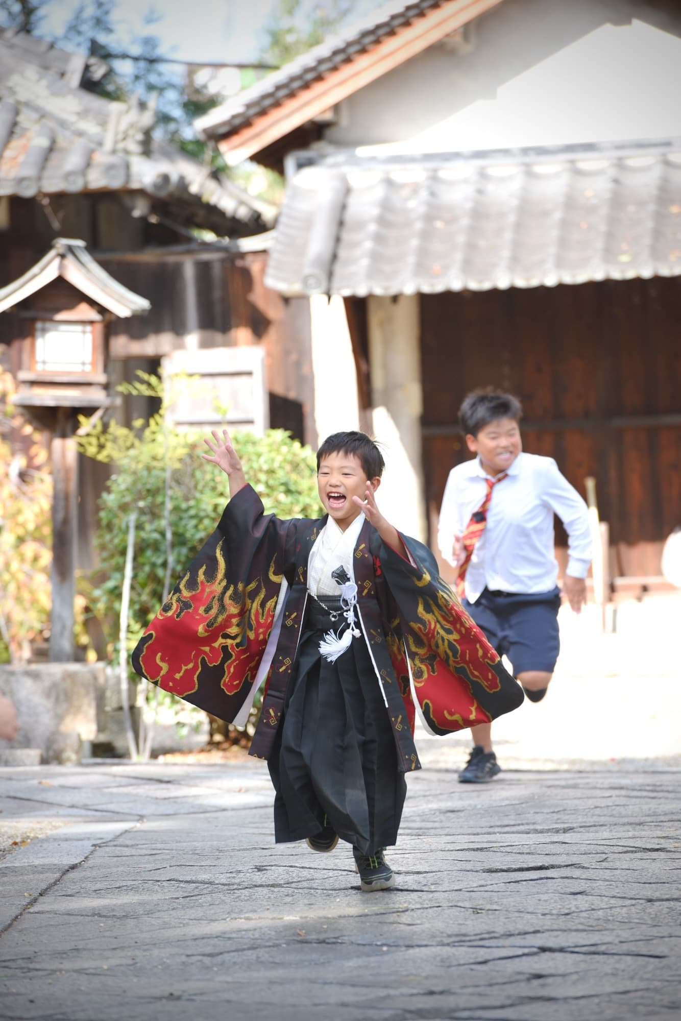 お宮参りや七五三の子供の写真