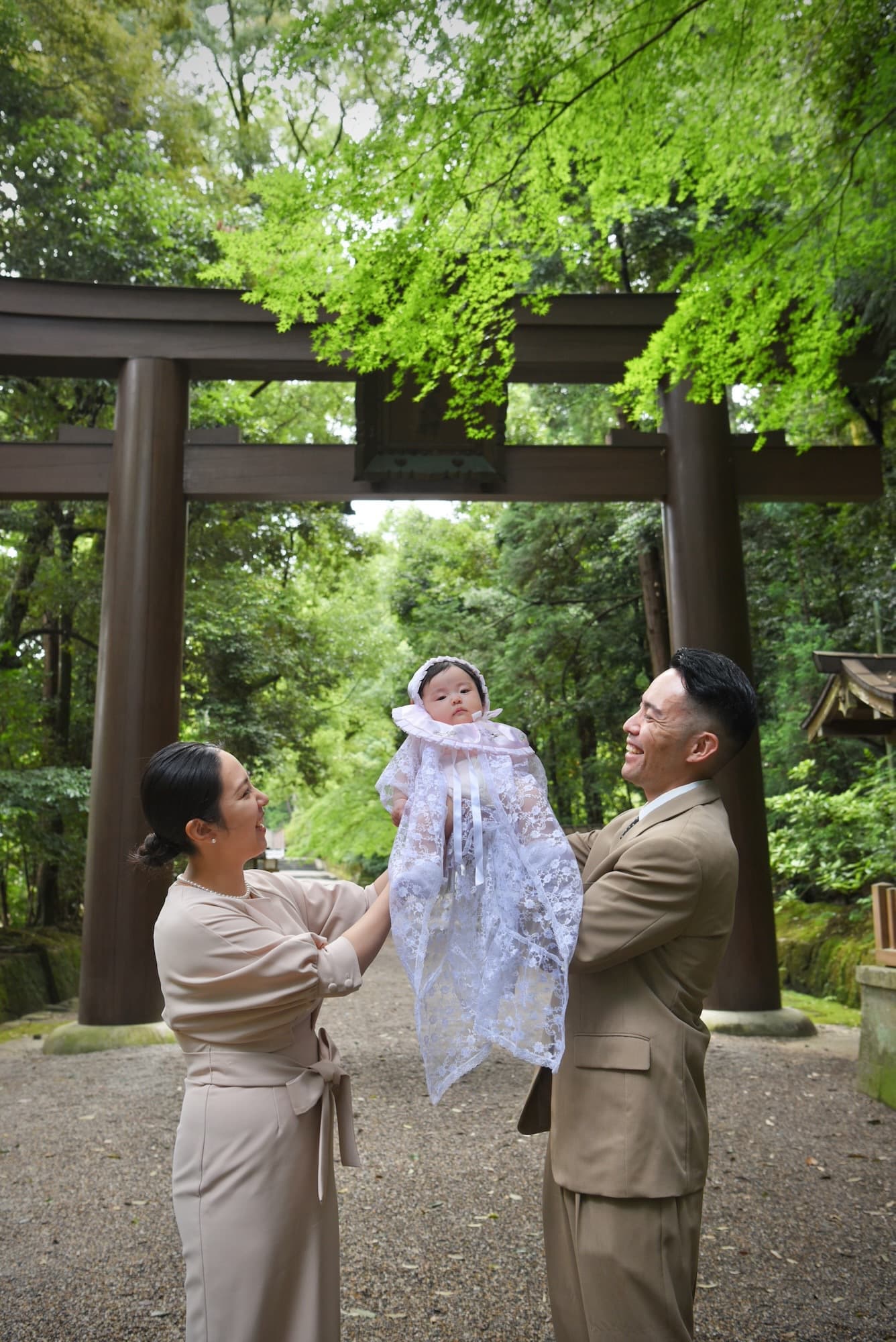 お宮参りや七五三の子供の写真