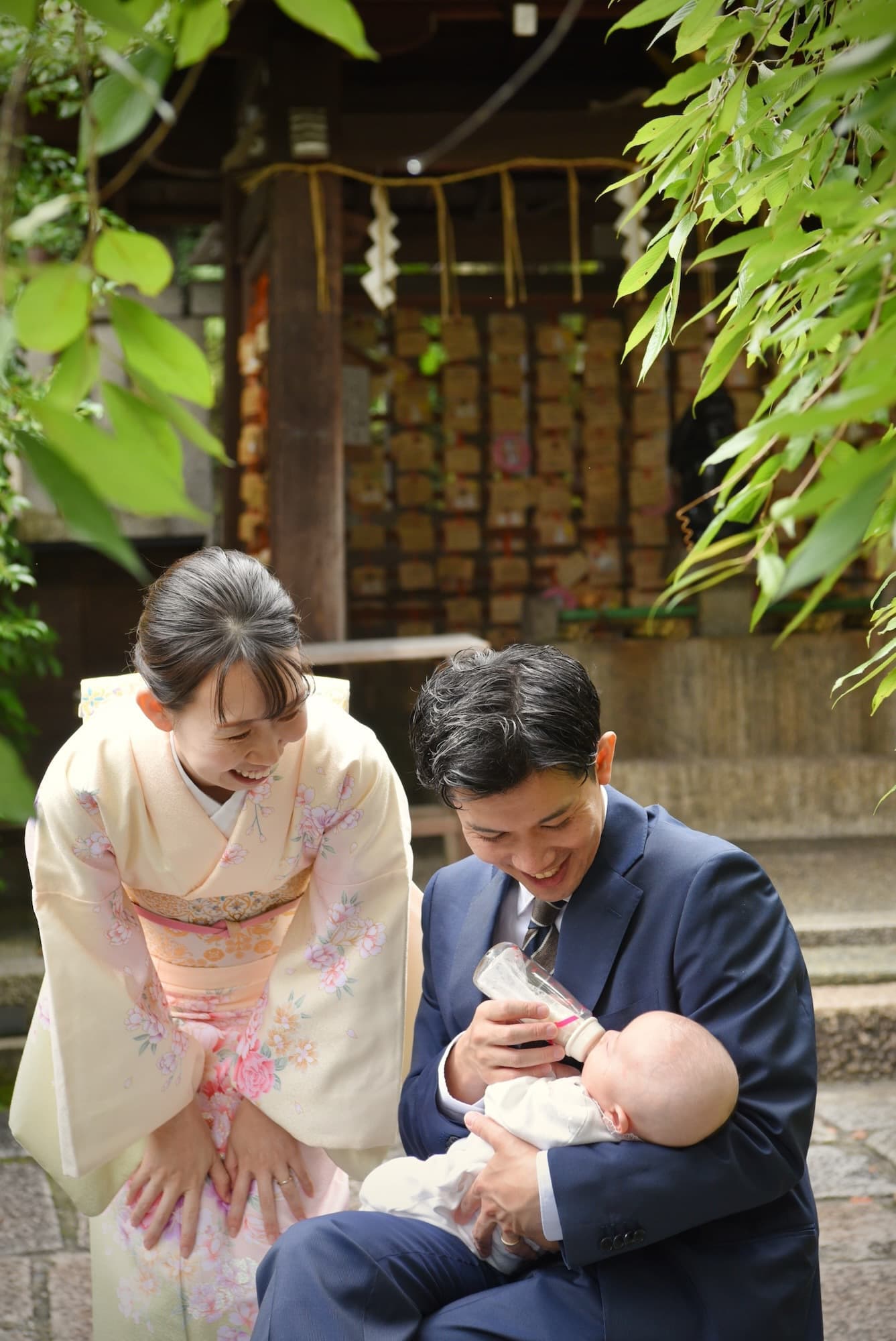 お宮参りや七五三の子供の写真