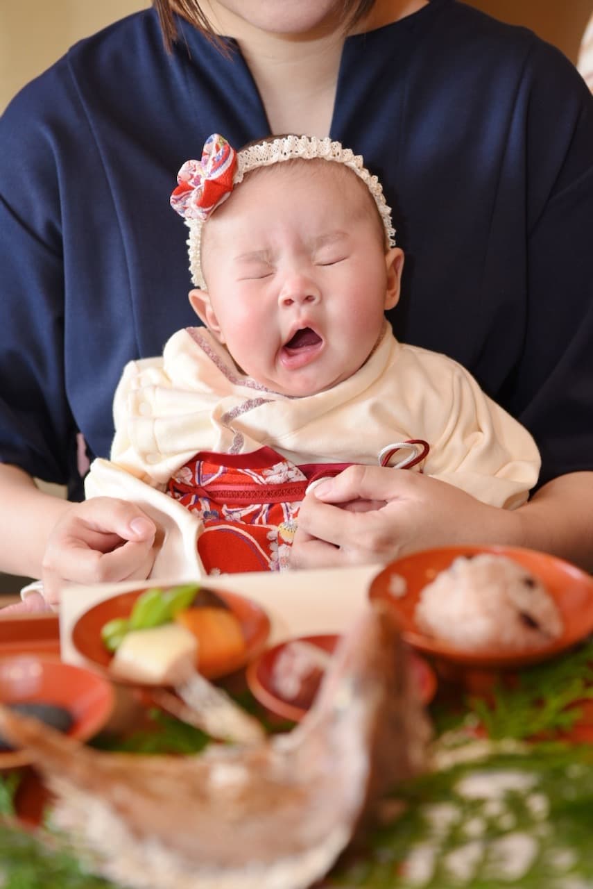 お宮参りや七五三の子供の写真