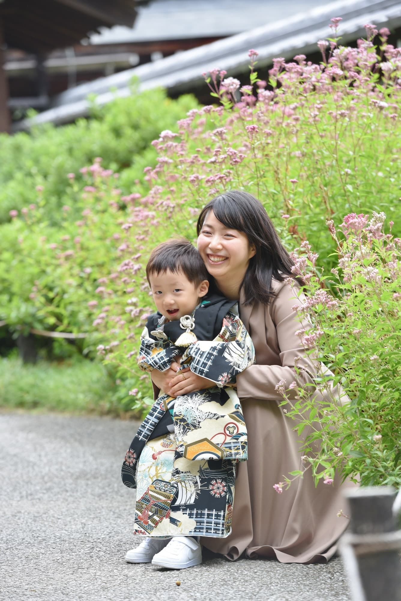 お宮参りや七五三の子供の写真