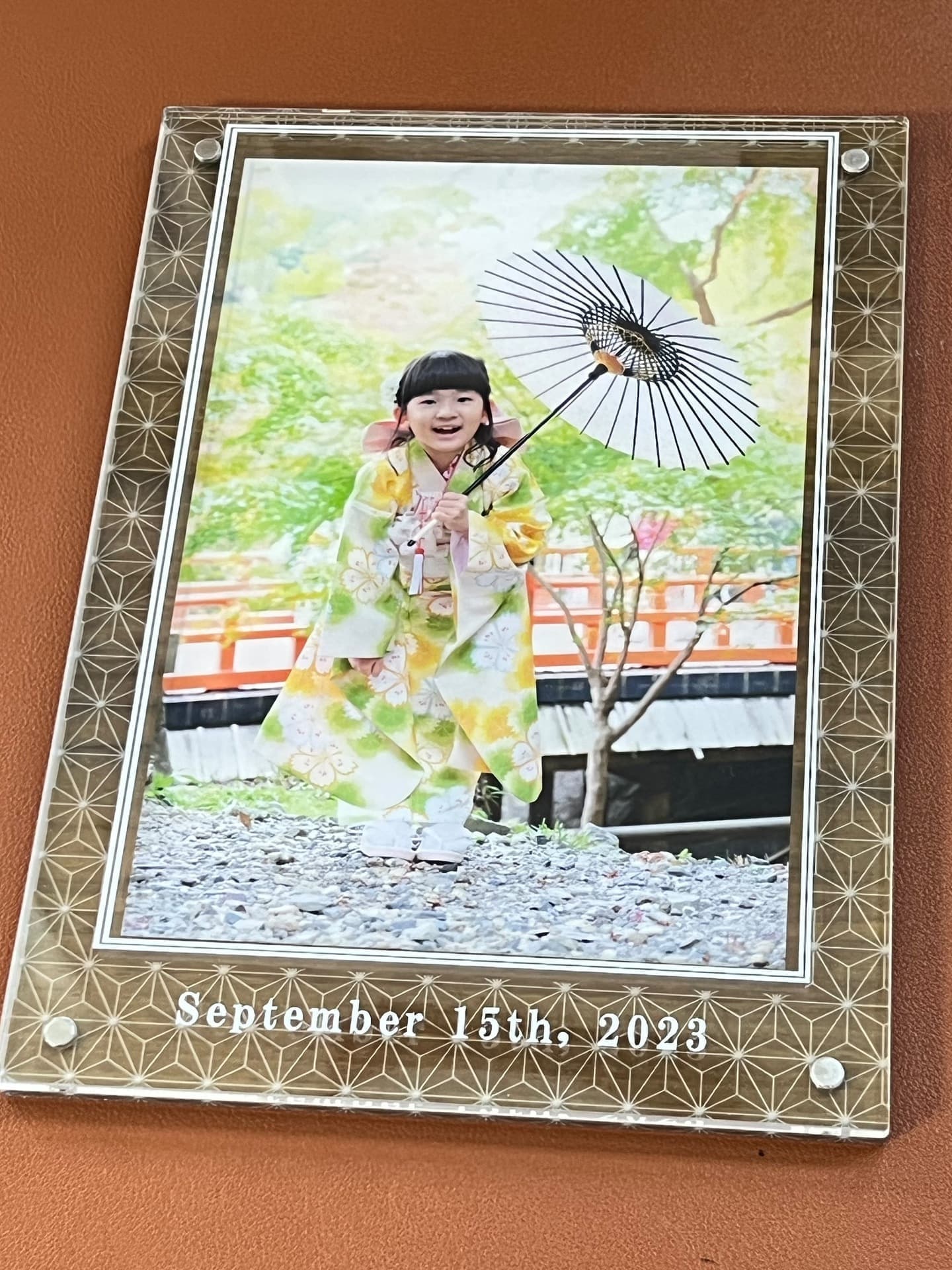 七五三やお宮参りの写真を飾る写真フレーム