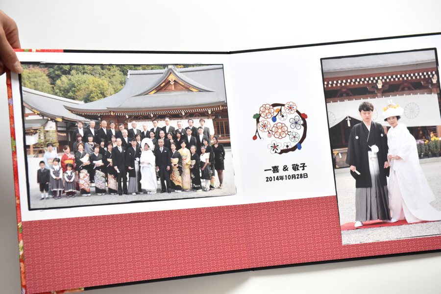 家族写真や集合写真の台紙