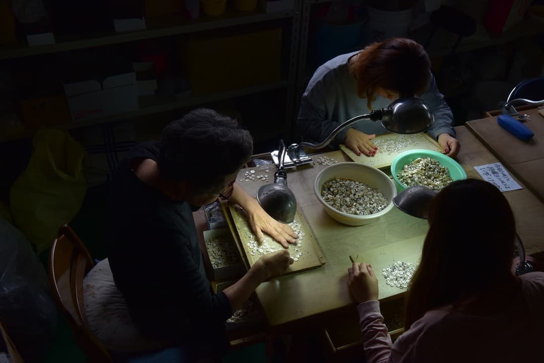 河西町貝ボタン