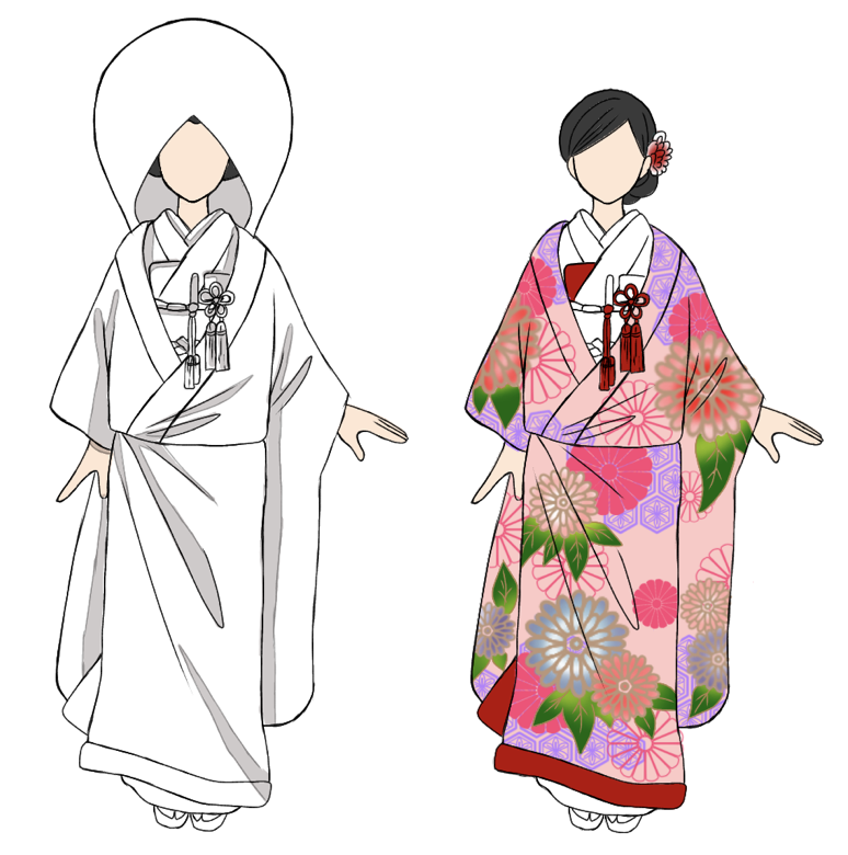 白無垢と色打掛