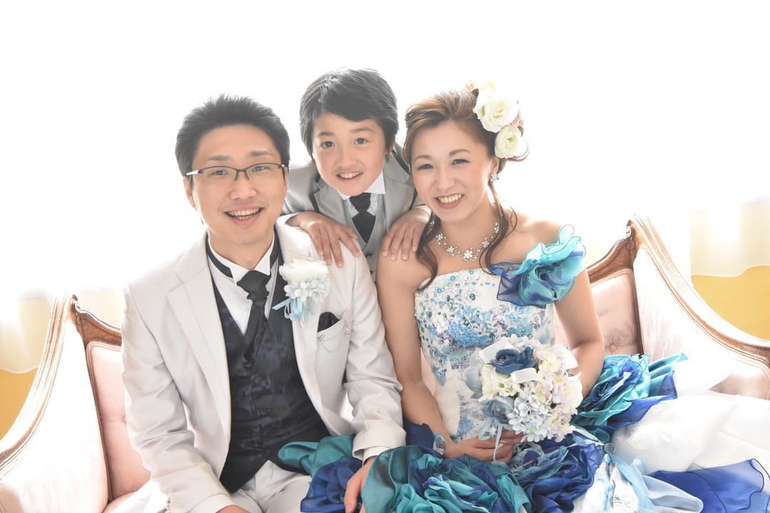 家族と結婚の写真