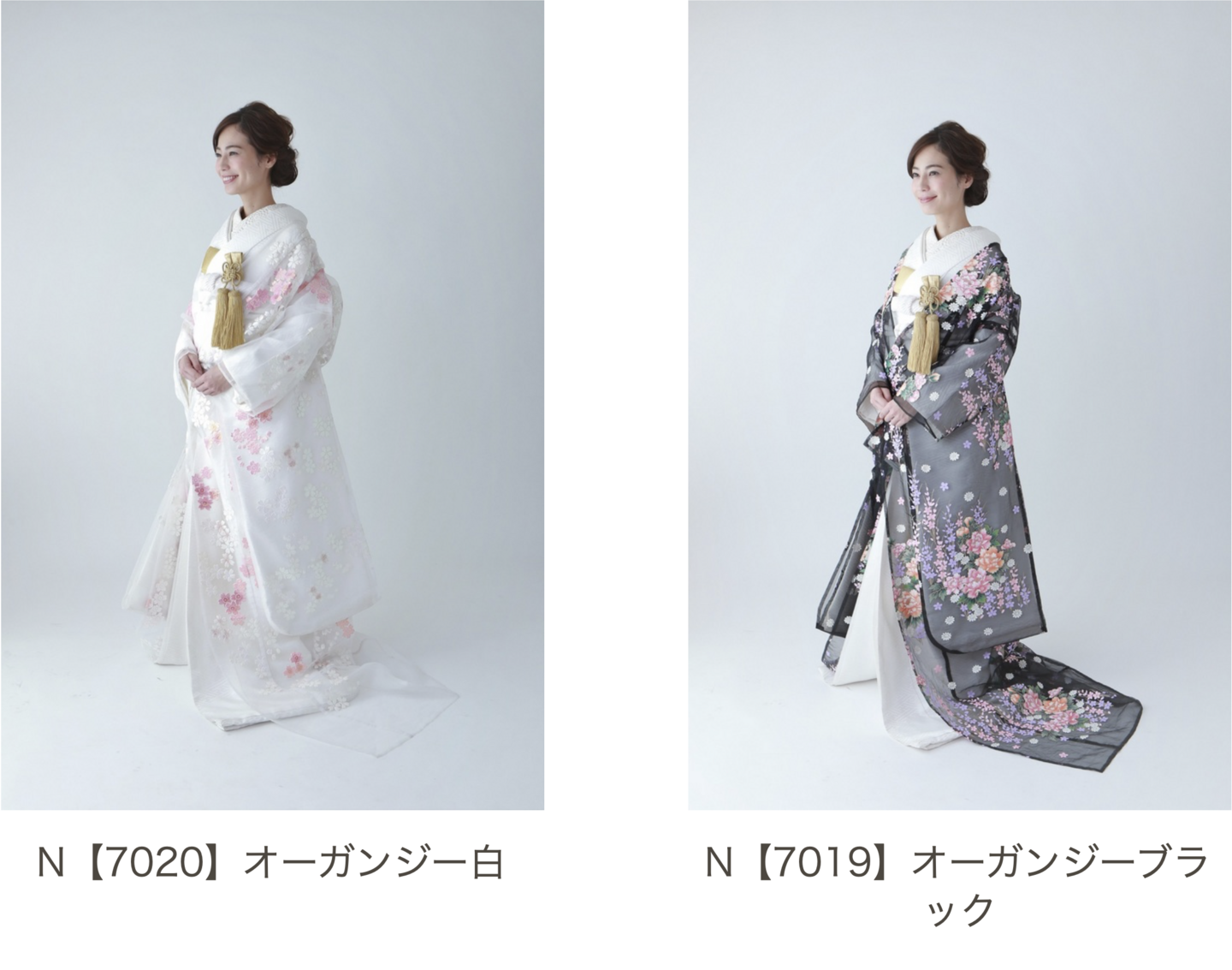 フォトウェディング用の色打掛写真