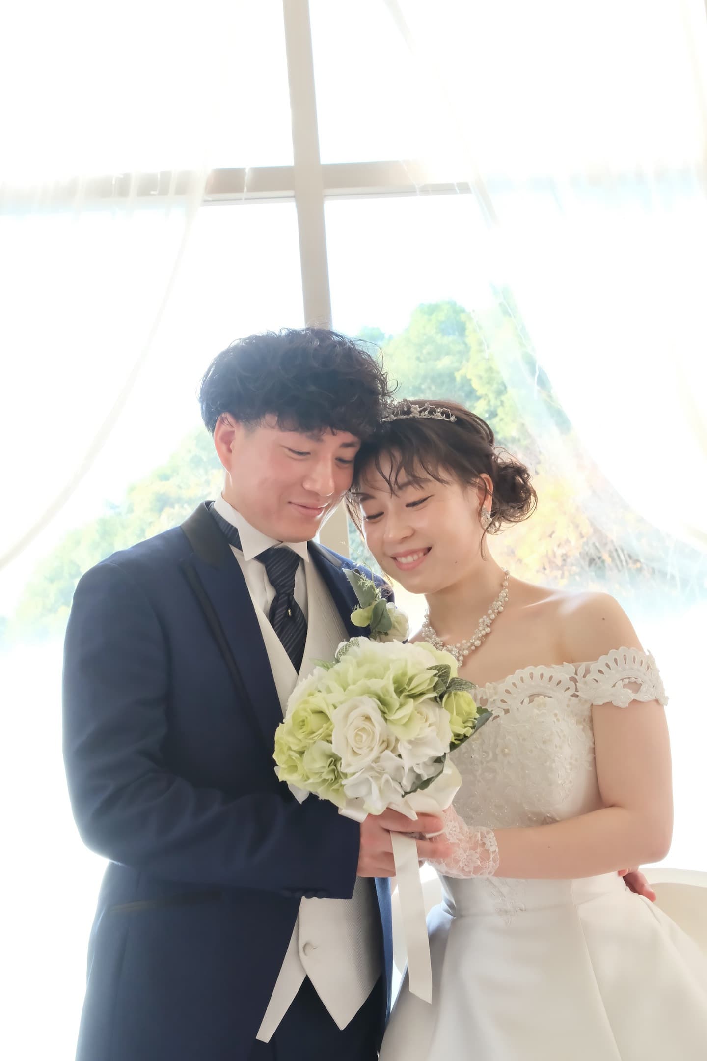 チャペルでのドレスフォトウェディングの写真