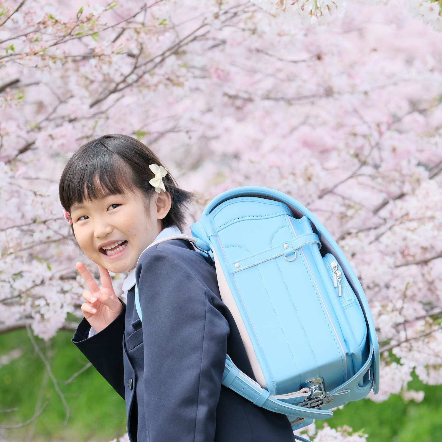 入学記念の写真