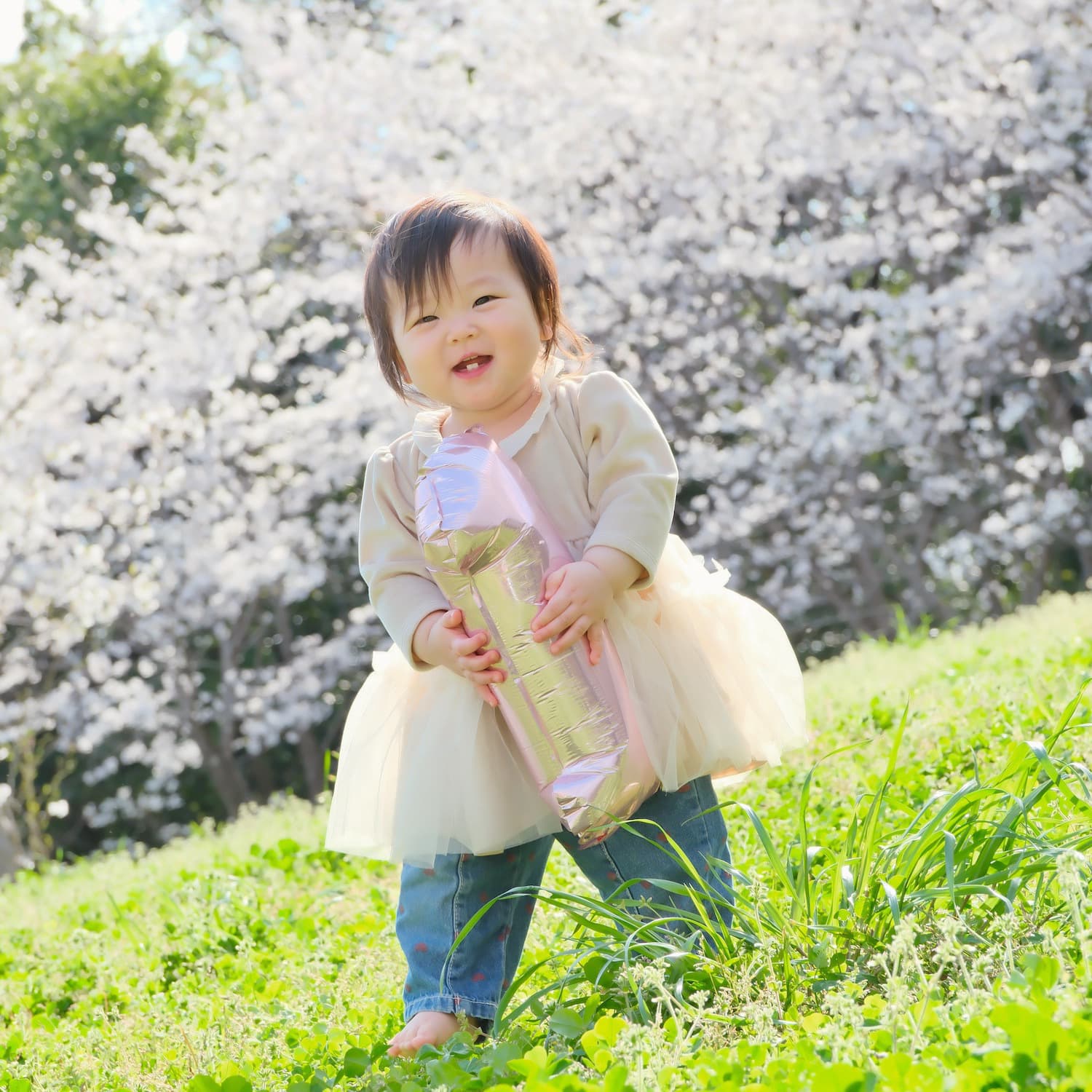 １歳の子どもの写真