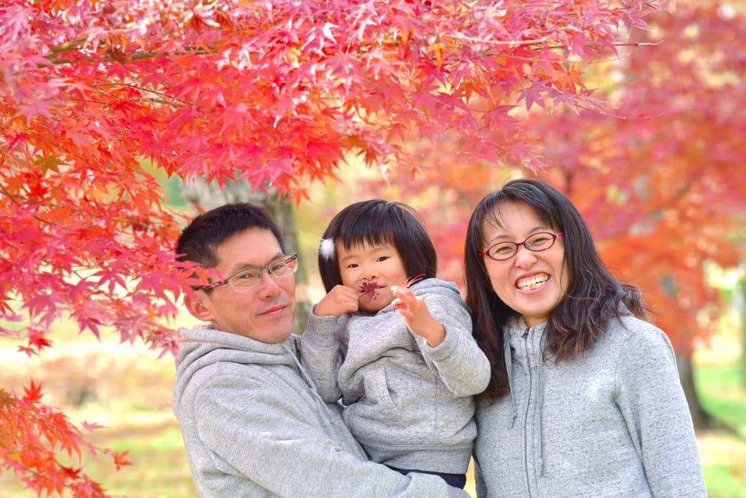 大阪で家族写真