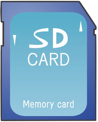 写真のデータを入れたSD