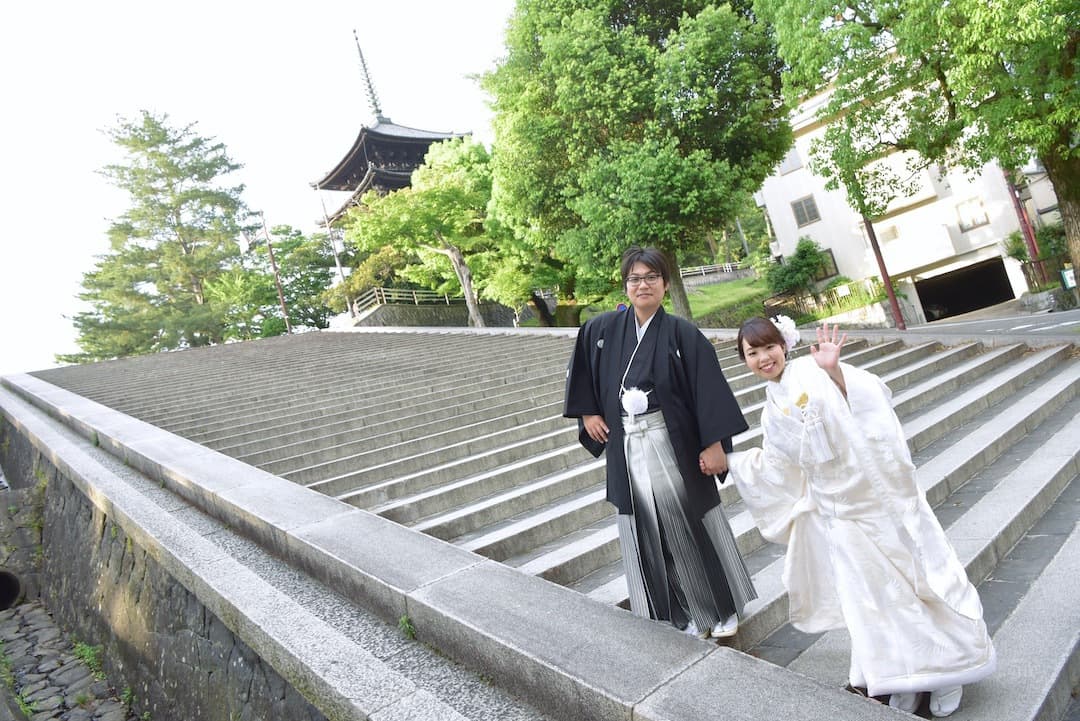 結婚式の和装前撮りで人気の場所の写真