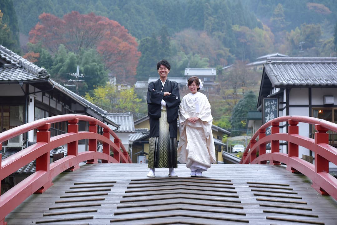 結婚式の和装前撮りで人気の場所の写真