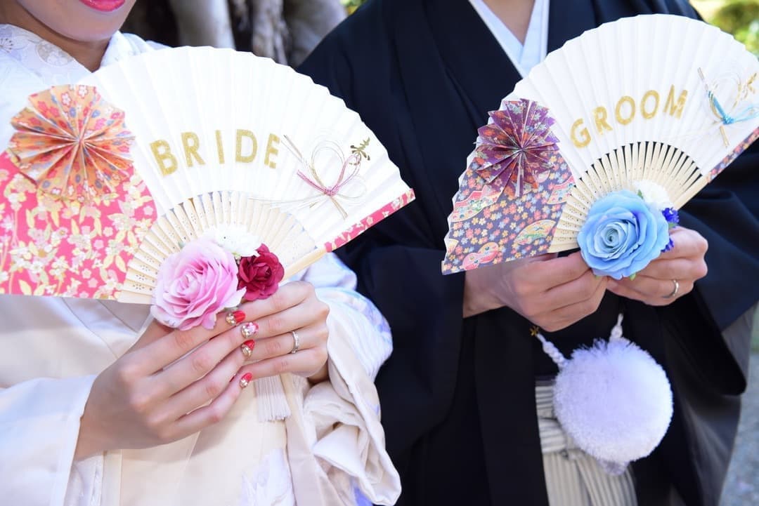 データ付きの前撮り写真