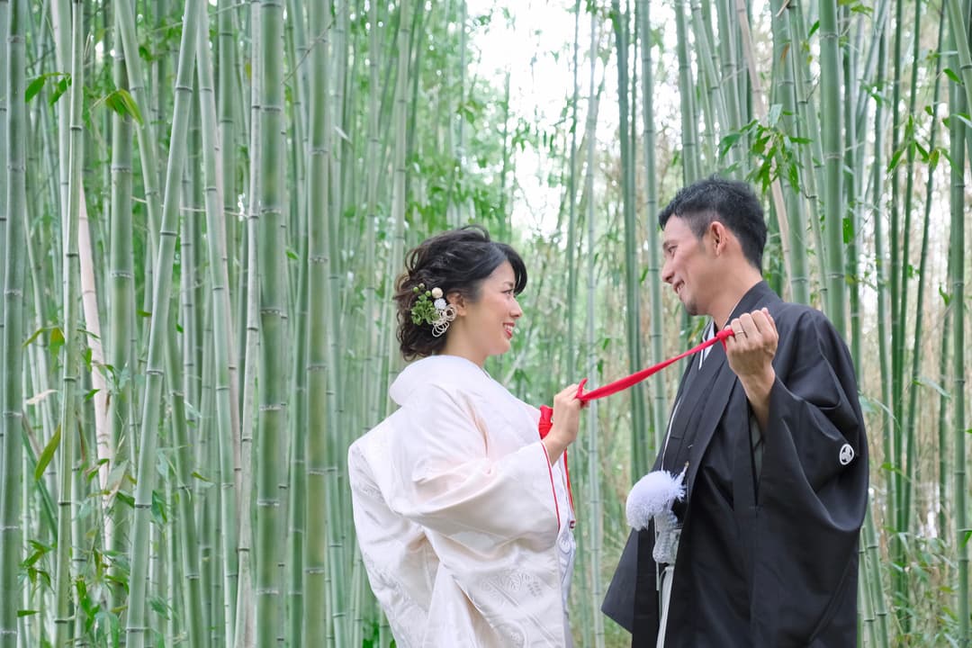 京都での前撮りの写真