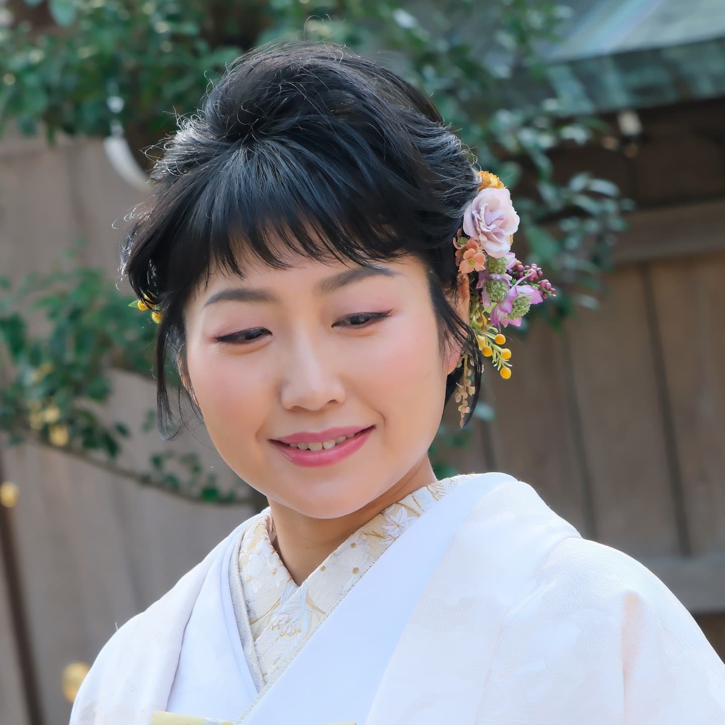 白無垢髪型ロング