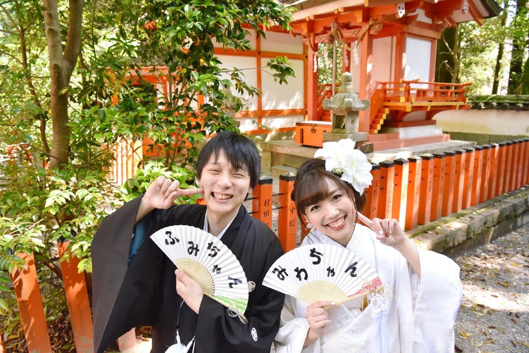 結婚式前撮り和装アイテム扇子