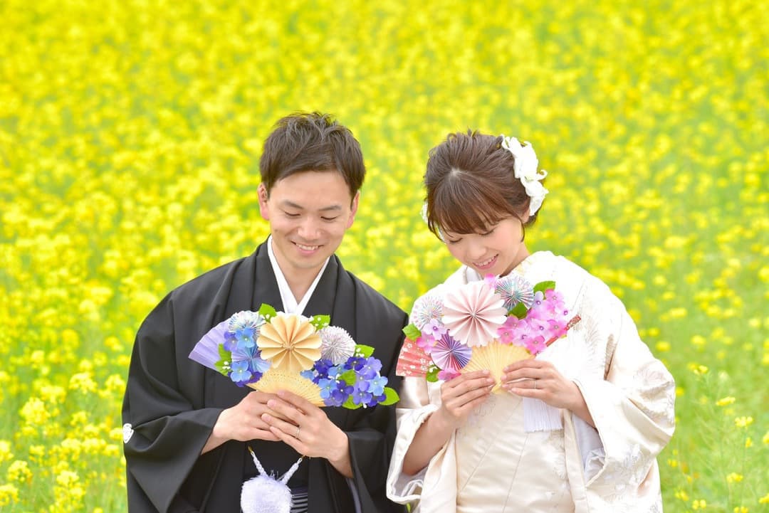 結婚式前撮り和装アイテム扇子